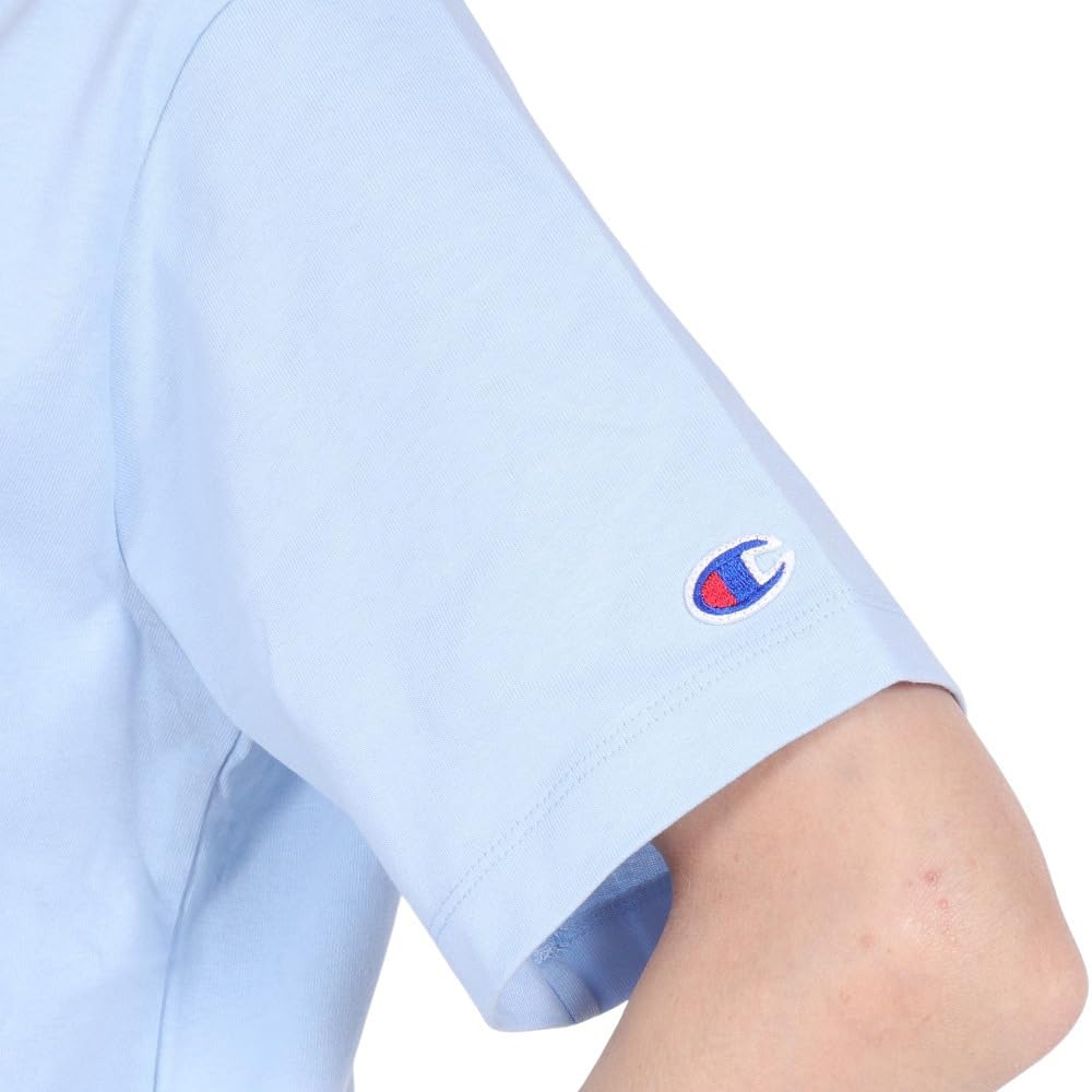 Champion Casual Short Sleeve Light Crew Graphic Women's T-Shirt, Blue, 100% Cotton, Neck, Print, CW-Z319