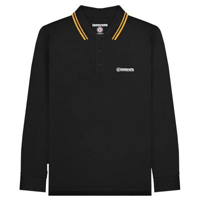 Mens Tipped Long-Sleeved Polo Shirt