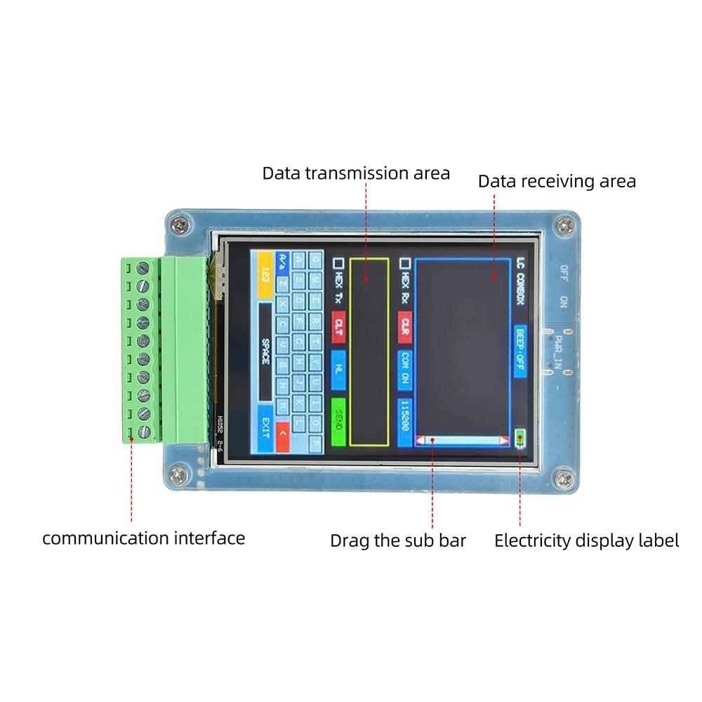Dc 1v Rs181/rs111/ttl Serial Port Debugger Tester 1.8-inch Touch Tft Color Screen Communication Conversion Module Type C Port