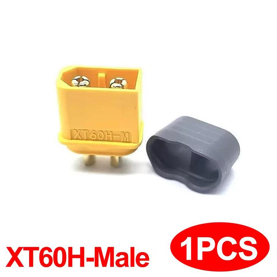 XT60H (XT60 Upgrade) Connectors, XT60H Male Female Bullet Connectors Plugs with Sheath for Lithium Battery RC Planes Car