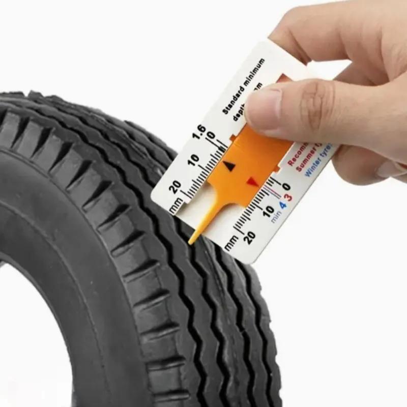 1PC Portable Tyre Tread Depth Gauge 0-20mm Tire Ruler Vernier Depth Caliper Tool for Car Motorcycle Truck