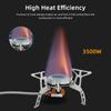 3500W Camping Gasherd Winddicht Outdoor Gas Brenner Tragbare Falten Split Tourist Ausrüstung Für Kochen Wandern
