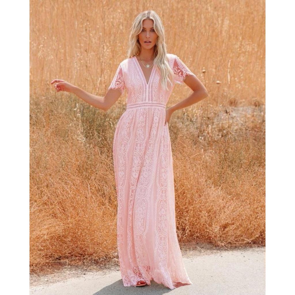 Damen Sheer Tüll Tiefes V-Ausschnitt Langes Hochzeitskleid, Lässiges Abendparty Brautkleid für Herbst Winter
