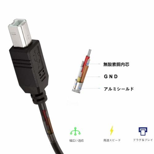1.8m MIDI to USB B Converter Cable for Electronic Keyboards, Audio Interfaces, USB-DACs, and More, by Wuernine