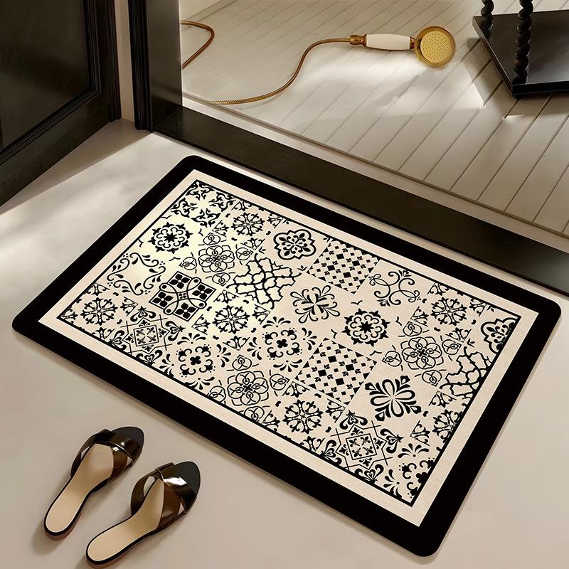 Diatom Mud Floor Mat Dirt-resistant Bathroom Floor Mat High-end Quick-drying Water-absorbing Pad Bathroom Anti-slip Pad Easy-to-maintenance Foot Mat