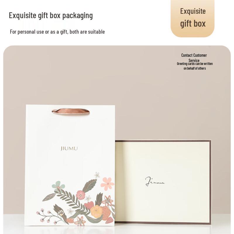 JIUMU Women's Pure Wool Embroidered Shawl Scarf