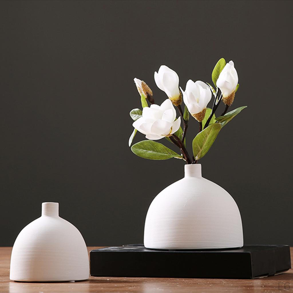 Ceramic Flower Vase Decorative Table Top Centerpieces - , As Described