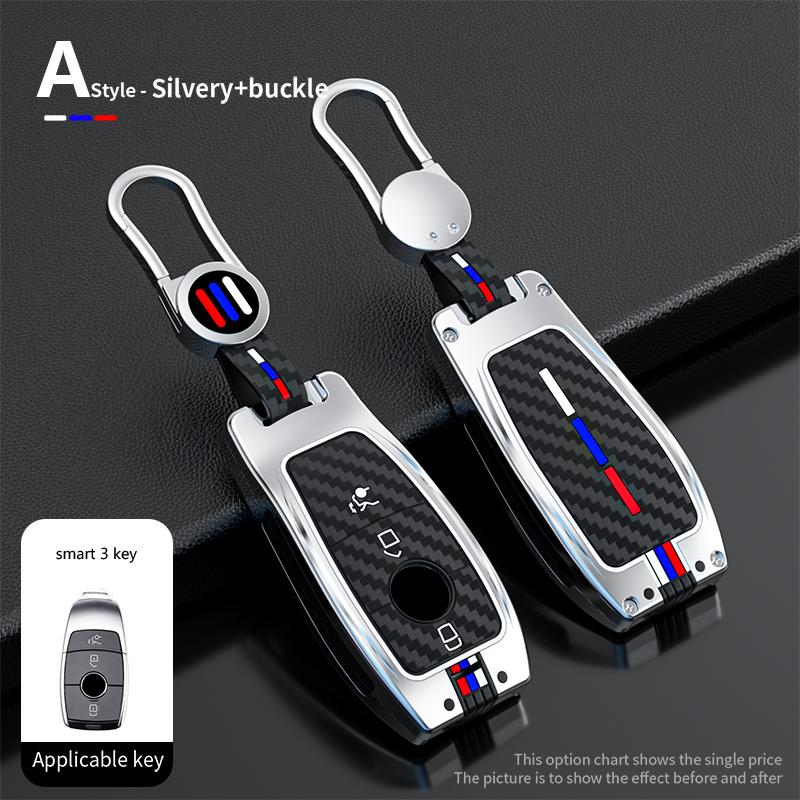 Car Key Case Cover Shell Fob for Mercedes Benz A C E S G Class GLC CLE CLA GLB GLS W177 W205 W213 W222 X167 AMG 3 4 Buttons