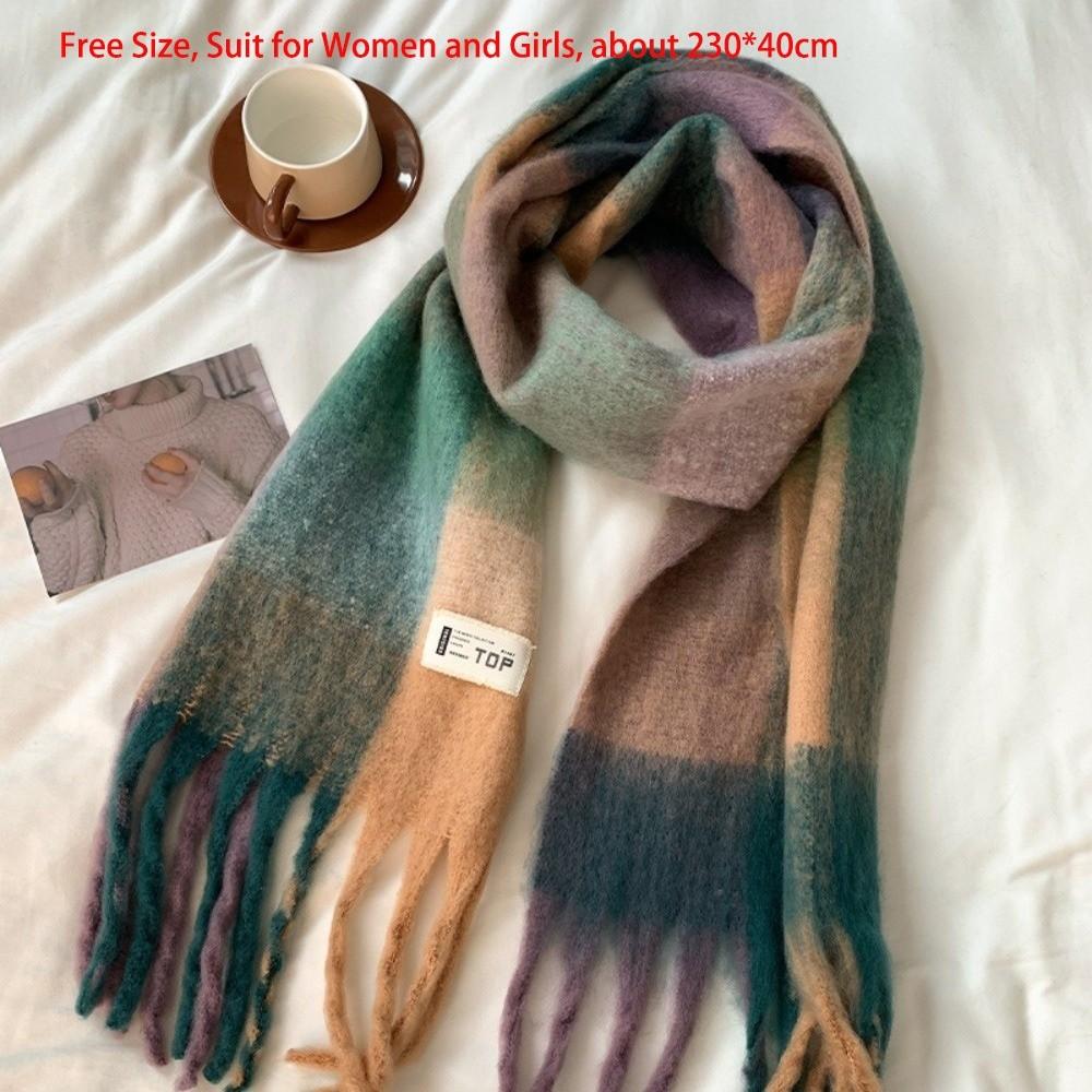 Warm Long Tassel Scarves Soft Neck Warmer New Scarves Bib  Outdoor Sports