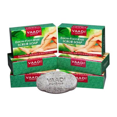 Elbow Foot Knee Scrub Soap Almond Walnut Exfoliating Body Bar For Rough Skin Pedicure Care 75 G X Pack Of 6