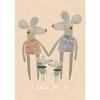 Cartoon Dog Goose Rabbit Bear Mouse Poster Cute Animal Wall  Canvas  Prints Wall  HD Pictures Baby Kids Room Decor