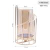 Romantic Candlestick Decoration Living Room Dining Table High-end Iron Candle Decoration Props Utensils Candle Jars with Lid