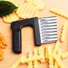 Edelstahl Kartoffelchip-Schneider Riffelmesser Wellenmesser für Pommes Frites Gemüse Obstschneider Küchenwerkzeug