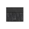 Embroidered Classic Monogram Print Open Card Holder Men Card Holder Black 2ESCH135YSE_H03E
