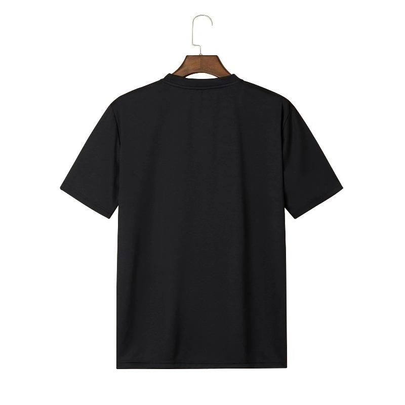 European Sizes New Summer Rose Element Print Men's Pattern Print Base Layer T-Shirt Summer Short Sleeve Top Inner Lining