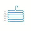 5-layer Pants Hanger Plastic Multi-Layer Pants Rack - Space-Saving, Anti-Slip, And Adjustable Design For Organizing Clothes, Scarves, And Accessories