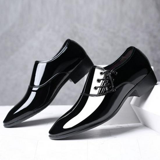 Men's New Winter Leather Formal Shoes - Plus Size & Wedding-Ready