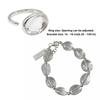 Adjustable Transparent Finger Rings Cool Style Crystal Ring Transparent Stone Ring  Summer