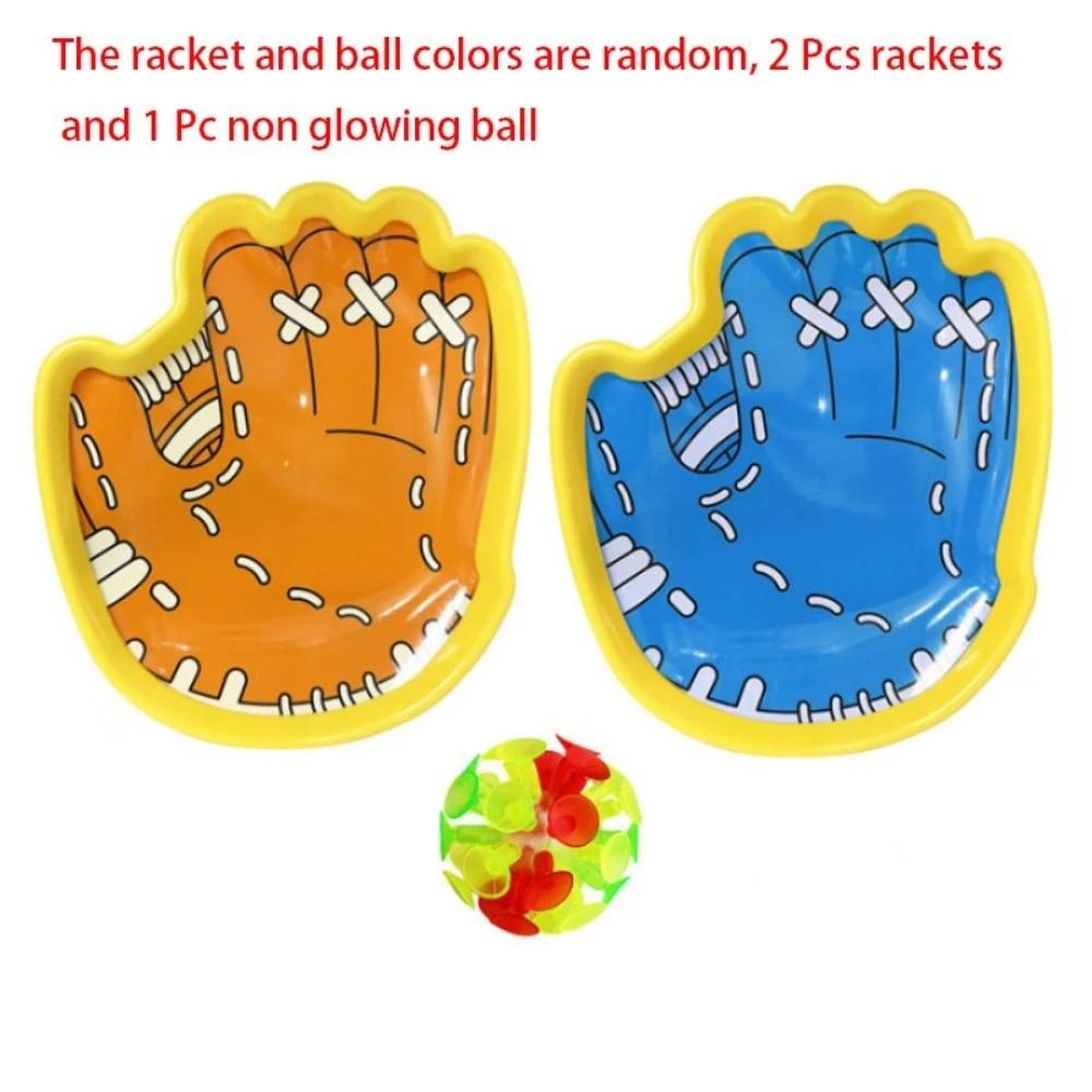 

Catch Ball Toss Catch Game Set Light-Up Ball Sticky Ball Catch Game Parent-Child 2 rackets&1 ball