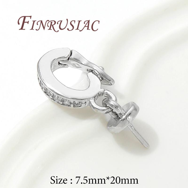 18K Gold Plated Charms Pendants Clasps with Pearl Pendant Mounting,Connectors For Jewelry,DIY Necklace Accessories