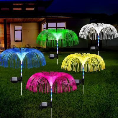 Jellyfish Shaped Solar Garden Light Outdoor Waterproof Column Light
