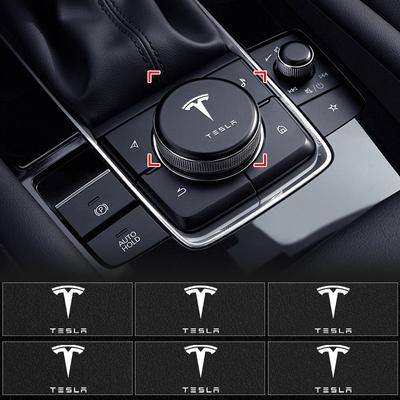Car Steering Wheel Car Window Switch Knob Sticker Car Styling for Model 3 2022 S X Y Style Roadster Invader Coil Mod WYE