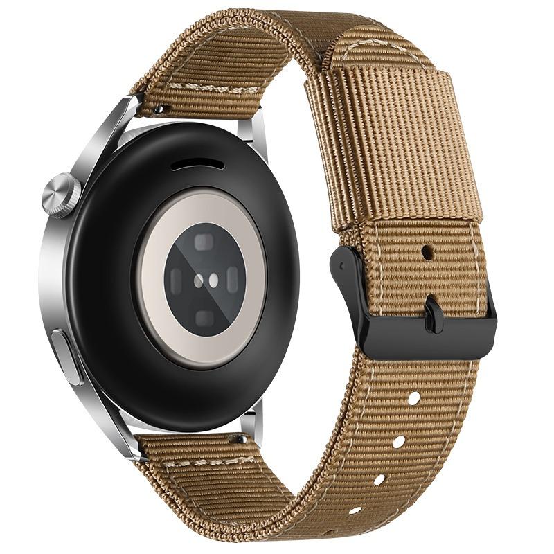 

17мм 19мм 20мм тканинний нейлоновий ремінець для годинника SWATCH Браслет Заміна браслета Жіночий чоловічий годинник Спортивний годинник Аксесуари Ремінець 20mm чорний/коричневий