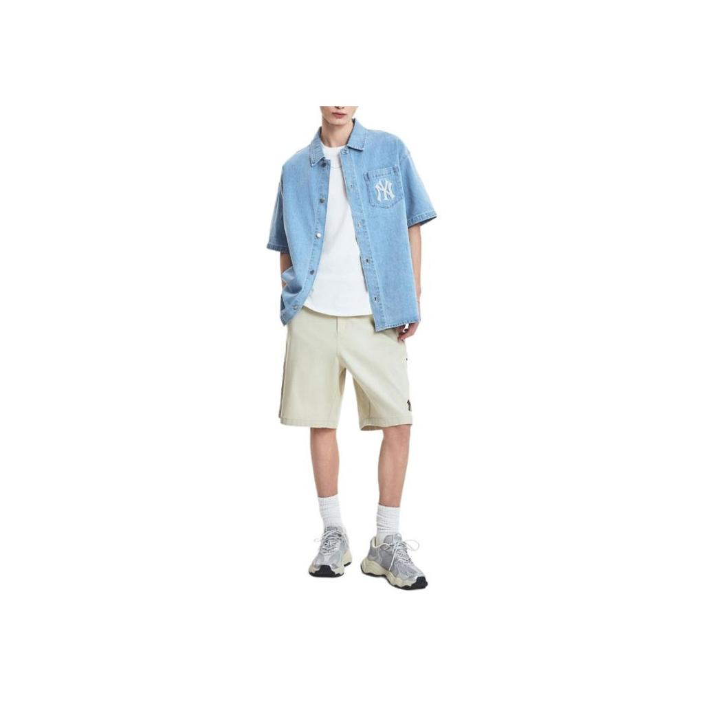 New MLB Casual Shorts Men's Beige 3ASMV0353-50SAM