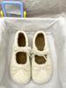 Fashion 2025 Winter Fur Warm Ballet Flats Women Korean Buckle Strap Moccasins Cozy Round Toe Winter Plush Snow Shoes Anti-skid Loafers