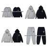Unisex Trendy Loose Autumn/Winter Fleece Hoodie and Pants Set