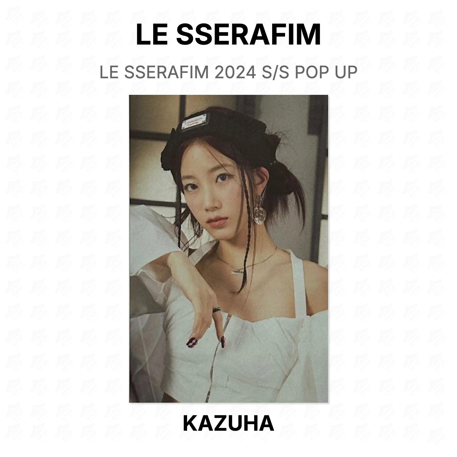 LE SSERAFIM 2024 S/S POP UP Official Photocard KAZUHA
