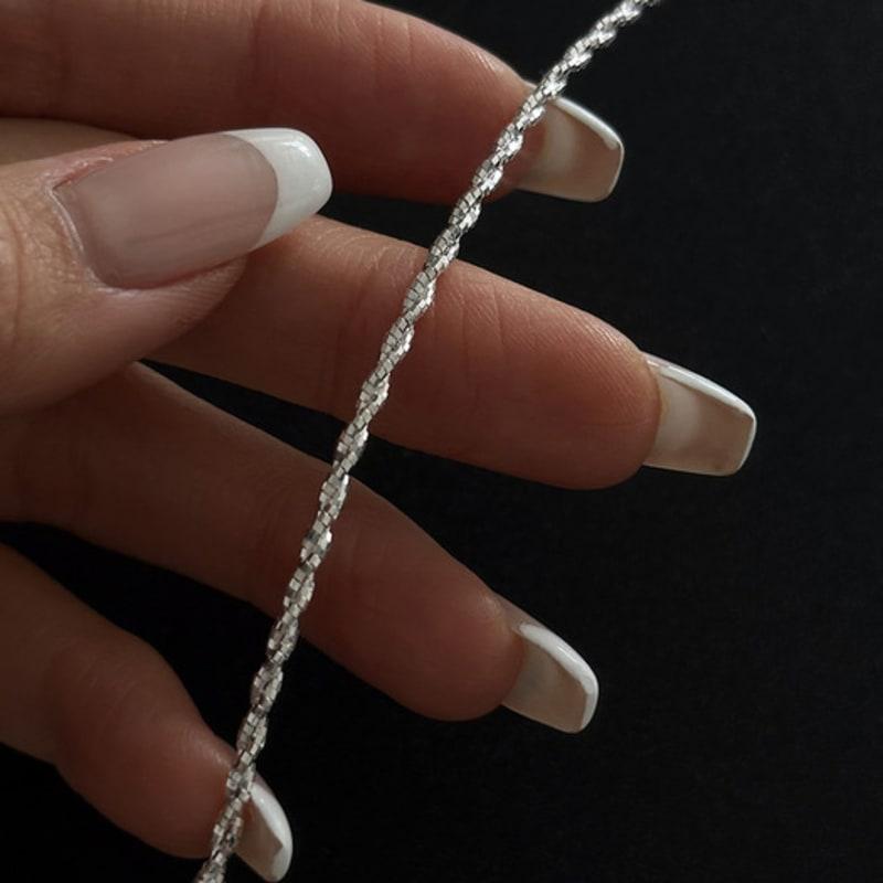 Mosxe [925silver] Sparkle Rope Necklace