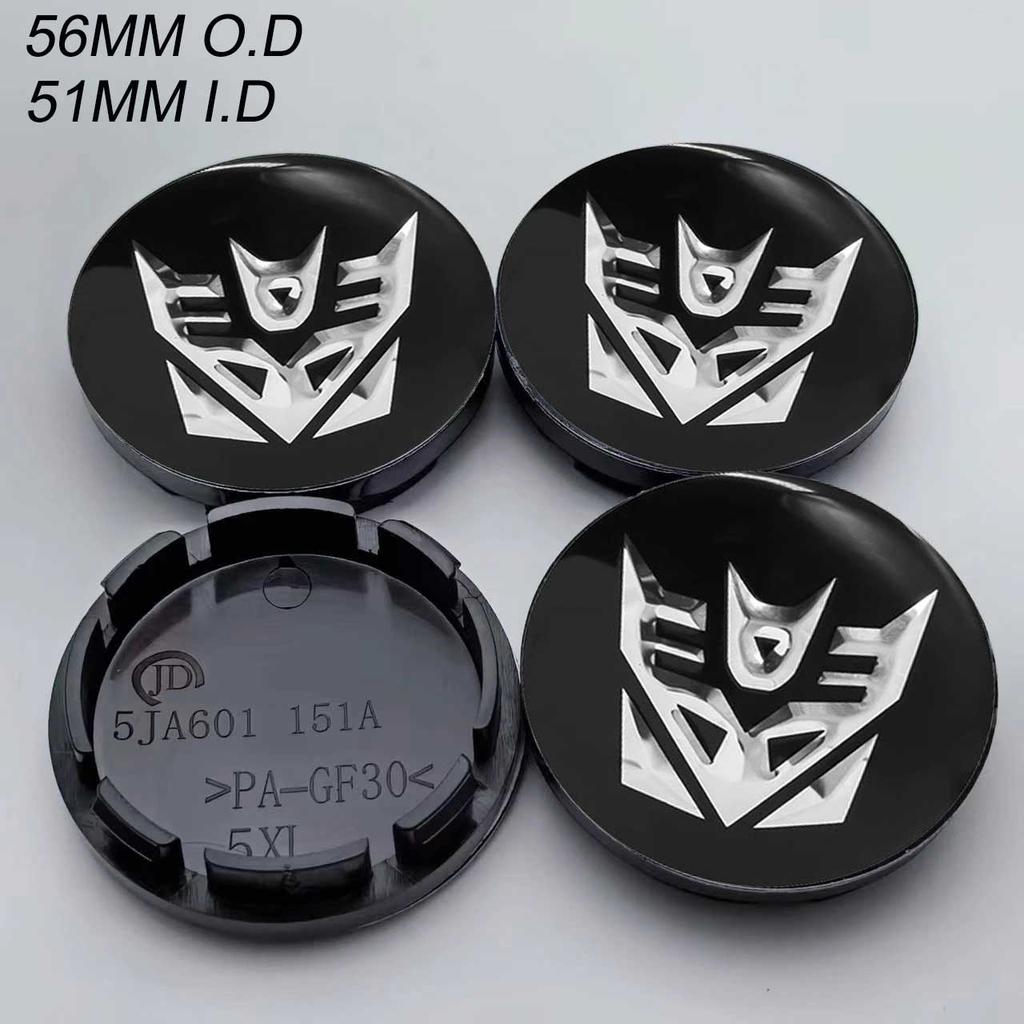 4pcs 56mm Autobot Badge Wheel Center Cap Hub Cover Car Styling Rims Dust Proof Hubcaps sticker For BMW FORD Chevrolet Honda
