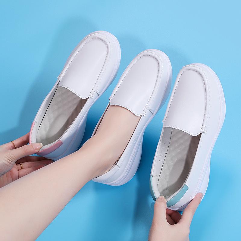 Women's Breathable Soft Sole Nurse Shoes - Comfortable, Non-Slip, Anti-Odor, Heightening, Thick Sole for Medical Staff