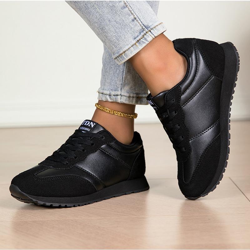 2026 New Autumn Womens Shoes Trendy Comfortable Casual Sports Shoes Versatile Leather Shoes Footwear Casual Sports Running Trend