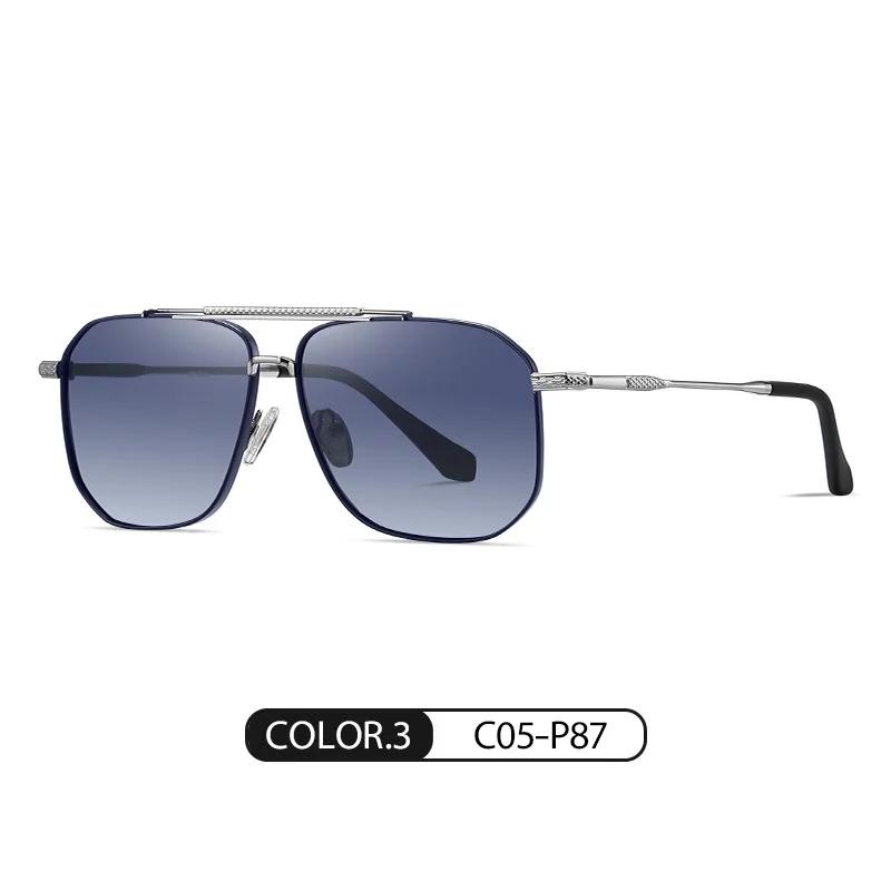 Driver Goggles Polarized Sunglasses Men's Double Beam Square Frame UV400 Sunglasses Sun Protection Fishing Outdoor Sunglasses