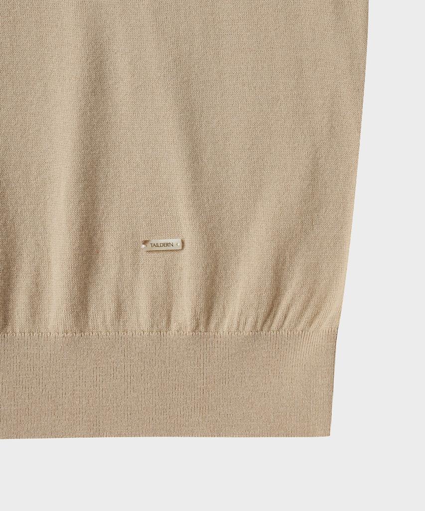 TAILDERN William Lightweight Crewneck Sweater Wool Beige