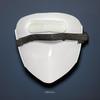 Glowing Jet Black Hiruko Kagetane Full Face Mask for Halloween