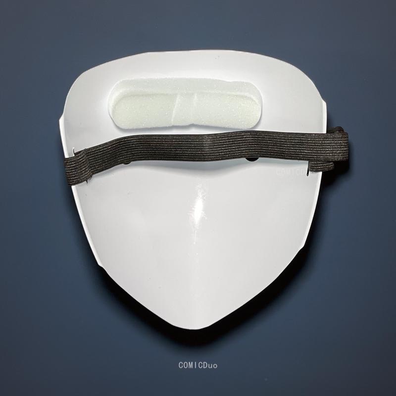 Glowing Jet Black Hiruko Kagetane Full Face Mask for Halloween