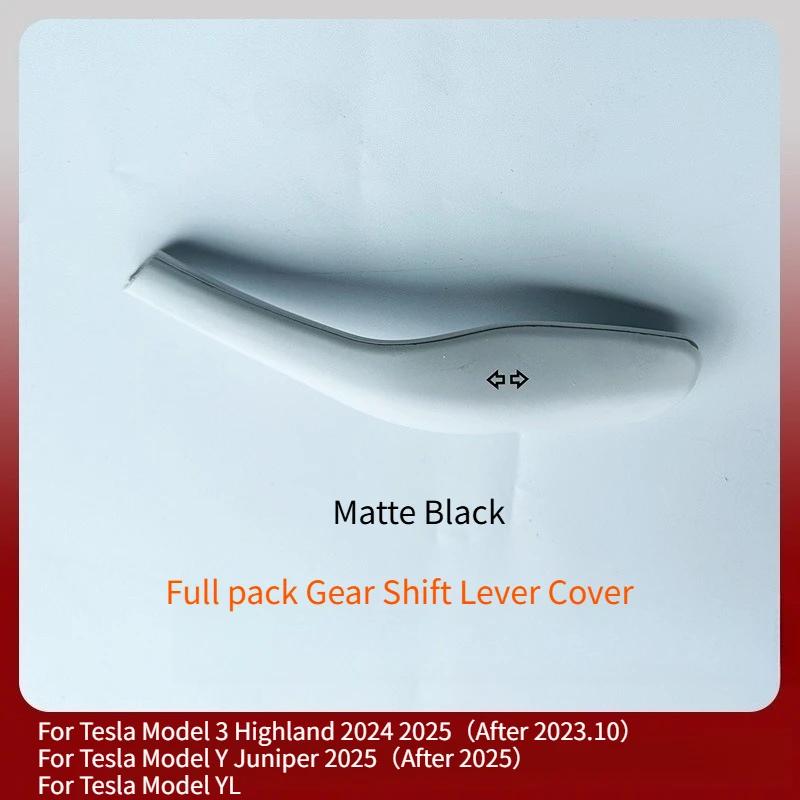 For Tesla Model 3 Highland Model Y/YL Juniper 2025 Shift Lever Decoration Cover Steering Wiper Gear Lever Interior Modification