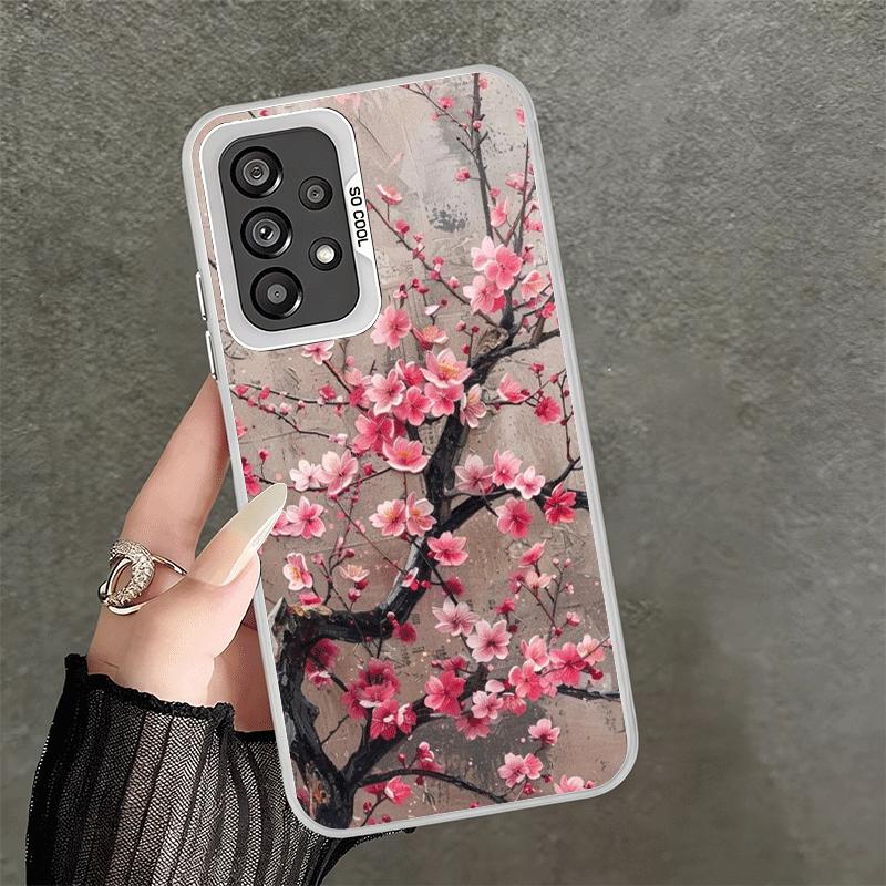 Cherry Blossom Sakura Fashion Shockproof Phone Case for Samsung A17 A16 A15 A14 A37 A57 A36 A56 A26 A35 A55 A25 A34 A54 A24 A13