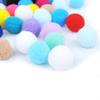 20x Small Pompoms for Cats to for Play Colorful DIY Craft and Art Supplies 3cm Soft Pom Pom Balls for Cats Lightweight