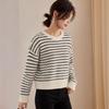 Handu Yishe Women's Wool Blend Round Neck Knitted Sweater