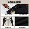 Household Canvas Apron Oil-Proof Can Wipe Hands Kitchen Cooking Men Women Adult With Tool Pockets  Coffee Over Apron