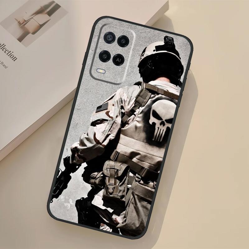 Military Army Special Forces Case For Oppo A76 A96 A16 A17 A18 A60 A80 A40 A38 A58 A78 A98 A94 A74 A54 A15 A57 A77 A5 Pro