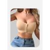 Large Size Front Button Underwear, Thin Design, Gathered Small Chest, Wrapped Around Chest, Invisible Transparent Strapless, Strapless