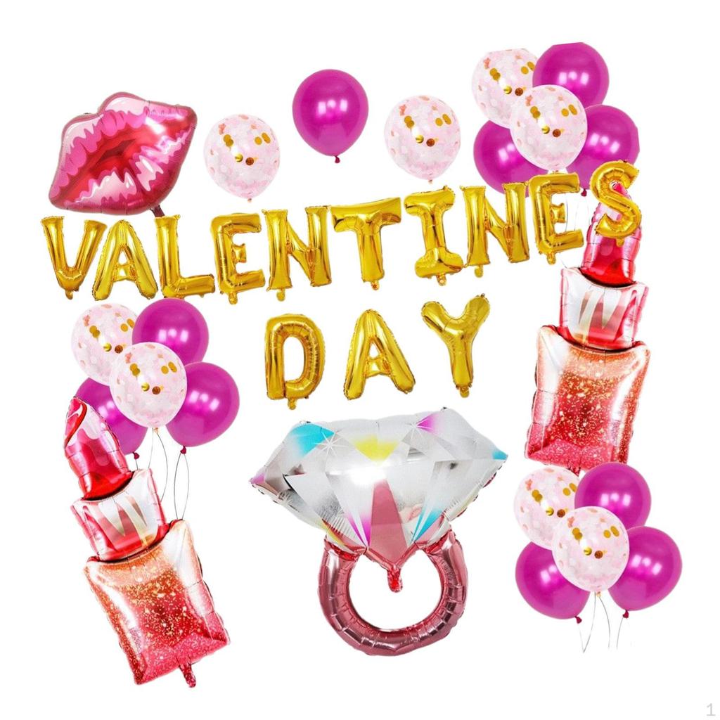 Confetti Balloons Balloon W/ Ribbon for Wedding Valentines Day Anniversary Party Decoration