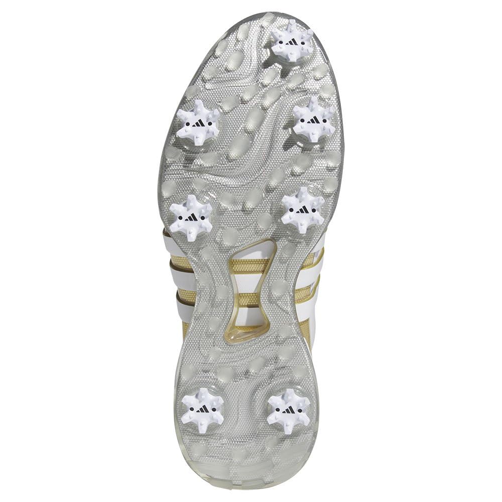 Golfschuhe Tour 360 24 Footwear Metallic cm 2E [Adidas Golf] Herren Weiß/Gold Metallic/Silber 27.0