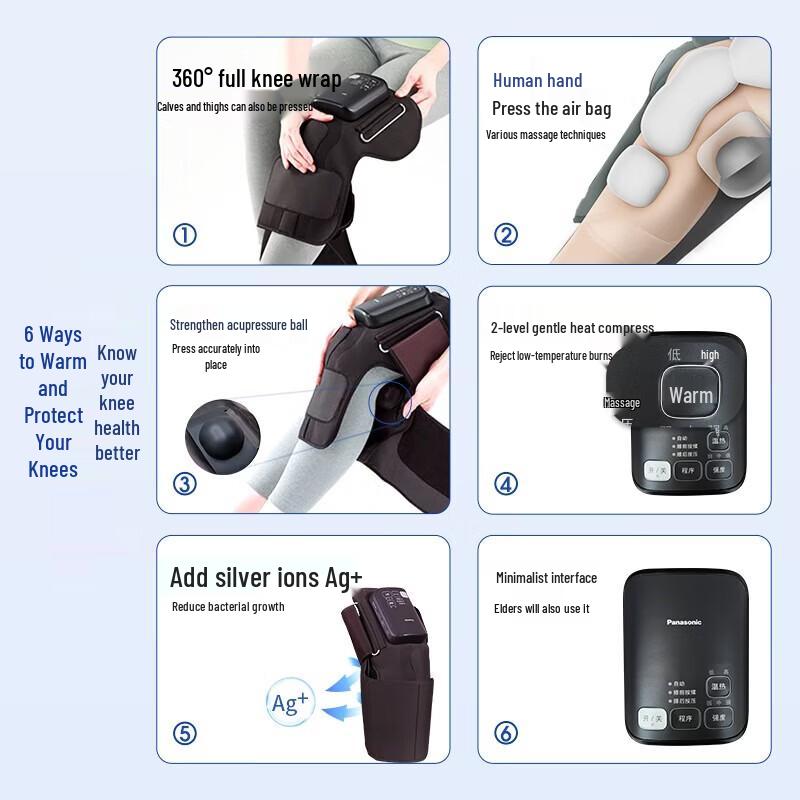 Panasonic Knee Massager EW-RJ50 CN plug (adapter included)