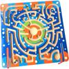 Wooden Magnet Beads Labyrinth Magnetic Maze Puzzle Educational Board Game Interactive Labyrinth Toy for Children Toddlers
